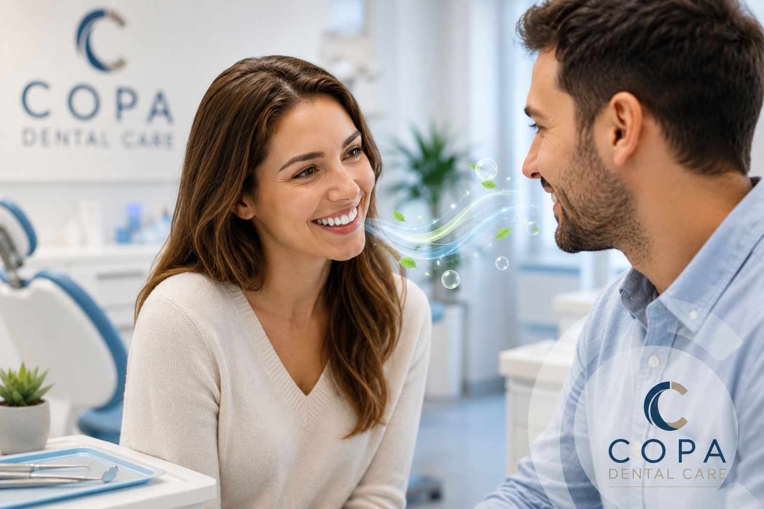 Alito cattivo e salute orale, prevenzione dell'alitosi presso Copa Dental Care a Casoria